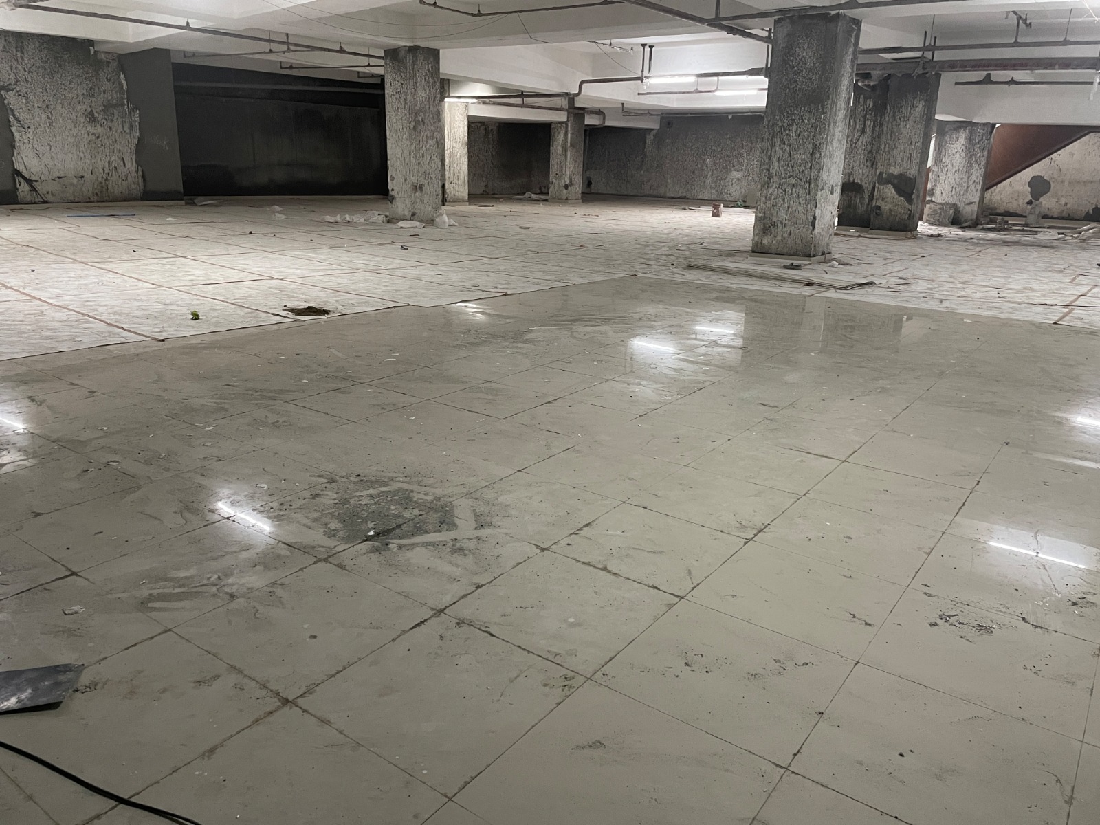 Tile Fixing in Basement